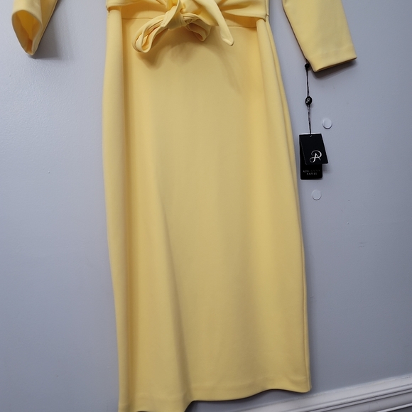 Adrianna Papell Knit Crepe Tie Waist Sheath Dress - Picture 5 of 12